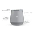 thumbnail image 2 of JoyJolt Vacuum Insulated Stemless Wine Tumbler with Lid - 12 oz - Grey, 2 of 7