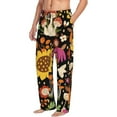 thumbnail image 2 of Balery Sunflowers Mushrooms print Men's Pajama Pants,Ultra Lightweight Pjs,Lounge Pant-XX-Large, 2 of 9