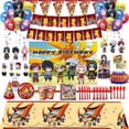 thumbnail image 2 of Decoración de fiesta de cumpleaños animada con dibujos animados de Naruto, vajilla desechable personalizada, pancarta, accesorios de estudio para baby shower de anime de sangre caliente, 2 of 5