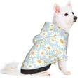 thumbnail image 5 of Cauagu Daisies Flowers Pattern Winter Pet Hoodie Sweatshirts- Dog Hoodie Sweater with Leash Hole - Cute Dog Hoodie - Pet Clothes Puppy Cat Custume -X-Large, 5 of 8