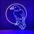 thumbnail image 2 of Handmadetneonsign Raven Neon Sign, Crow Neon Light, Raven Bird Led Light, Halloween Led Sign, 2 of 4