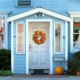 thumbnail image 4 of Naiyafly 19.6 Inch Fall Wreath for Front Door Halloween, Artificial Autumn Wreath with Maple Leaves Pumpkin Berries for Thanksgiving Harvest Wedding Home Wall Garden Decorations, 4 of 7