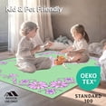 thumbnail image 4 of ODIKA 6'x9' Machine Washable Non-Slip Area Rug, Divine Messenger with Shimmering and Floral Ornamentation High Traffic Rug, Pink, 650470, 4 of 5