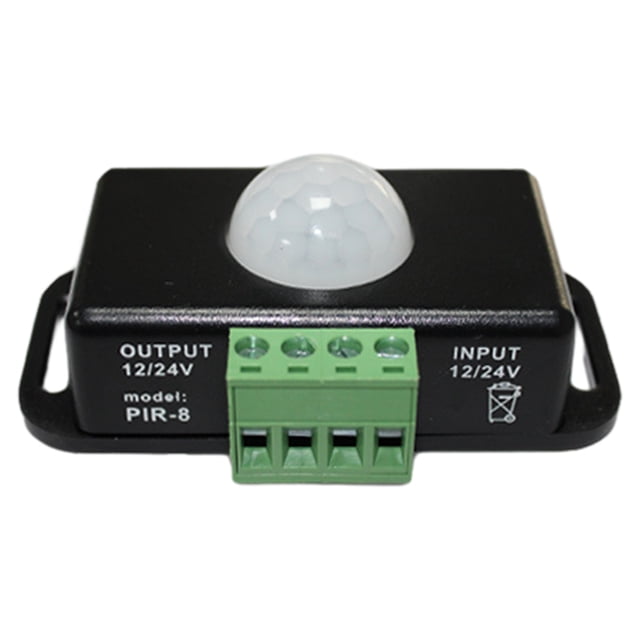 DC 12V/24V Sensor Infrarrojo Del Cuerpo Detector Sensor PIR (negro)