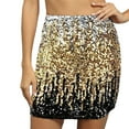 thumbnail image 2 of EchfiProm Skirts for Women Glitter Bodycon Gold Mini Party Cocktail Sequin Ladies Skirts Elastic Waist, 2 of 4
