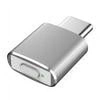 USB C Mouse Jiggler Modos 3 No Detectables Con Botón Interruptor (Silver T16)