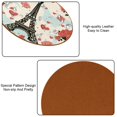 thumbnail image 5 of Valentine's Day 6PCS Round Microfiber Leather Coasters, 11x11 cm/4.3x4.3 in, Stylish Drink Mats for Home and Office, Absorbent and Beverage Coasters, 5 of 6