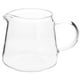 thumbnail image 1 of Jarra de leche de vidrio, sencilla, resistente al calor, de vidrio transparente, para café o crema., 1 of 7