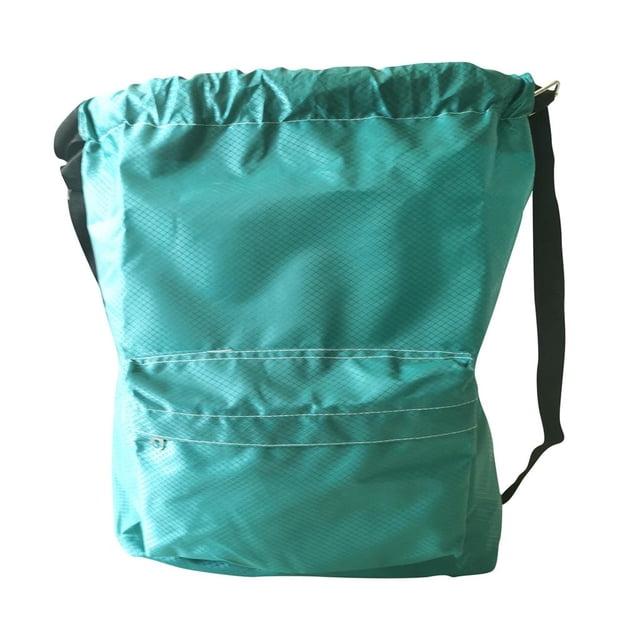 Separated Swimming Bag Portable Drawstring Backpack Waterproof Gym Bag for Men Women Juniors Blue