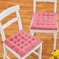 thumbnail image 5 of Collections Etc Gingham Plaid Patterned Dining Chair Pads - Set of 2, 5 of 5