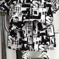 thumbnail image 5 of Boy Outfit Set Toddler Baby Boy Watercolor Floral Print Short Sleeve Button Down Shirt & Shorts 2-Piece Summer Outfit Toddler Boy Short Set, 5 of 6