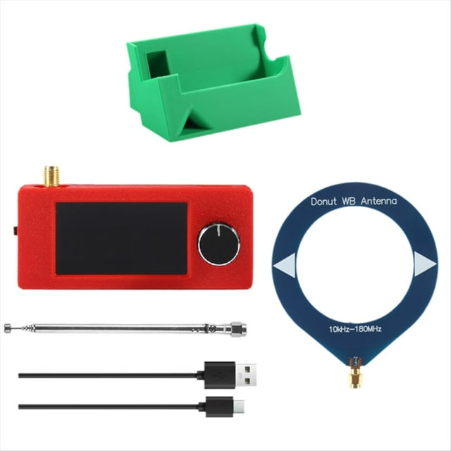 Kit de Mini Receptor de Radio SI4732 de 10 KHz A 180 MHz, Pantalla de 1,9 Pulgadas, Radio de Corta FM/AM/LSB/USB con Soporte y Antena. Radio SI4732.