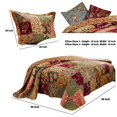 thumbnail image 5 of Benzara BM14931 Kamet Fabric Quilt Set with Floral Prints, Multi Color - Queen Size - 5 Piece, 5 of 5