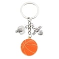 thumbnail image 1 of Llavero con aro y pelota de baloncesto «I Love Basketball», 1 of 4
