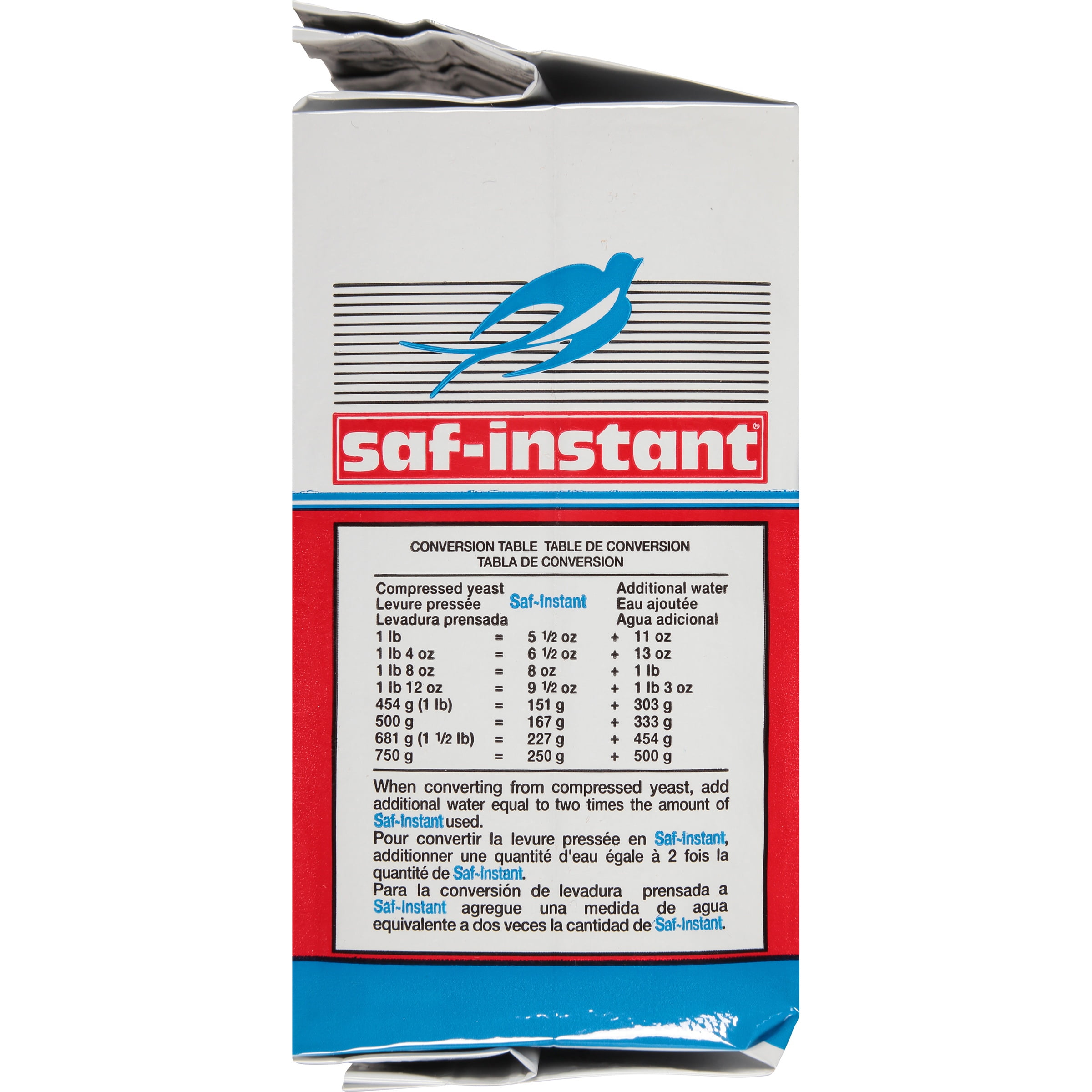 SAF Instant Yeast - Red 16oz Vacuum Pk Bag