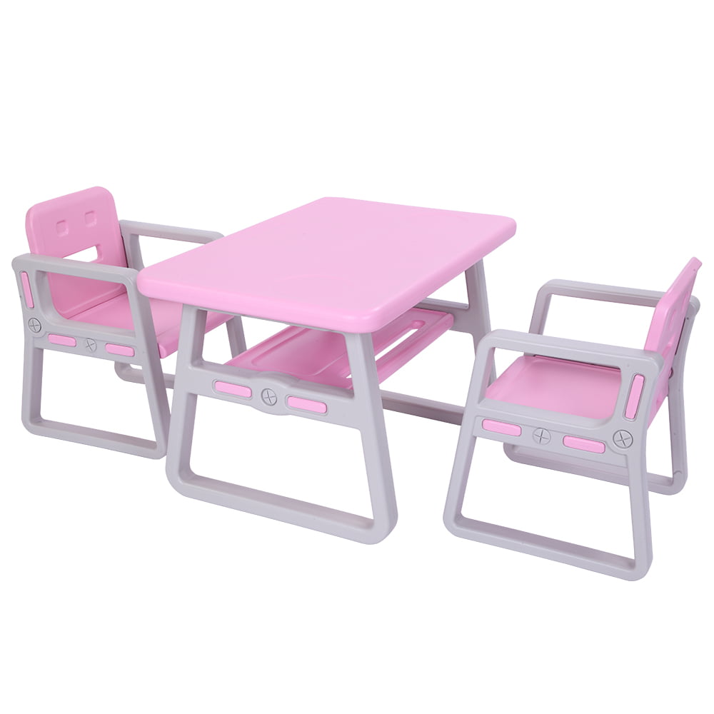 Kids Children Plastic Drawing Drafting Eating Art Table Chair Toddler Bench Seat 