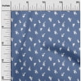 thumbnail image 2 of oneOone Cotton Silk Medium Blue Fabric Floral Sewing Craft Projects Fabric Prints By Yard 42 Inch Wide, 2 of 5