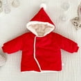 thumbnail image 4 of Posijego Girls Christmas Jackets Fleece Lined Long Sleeve Hooded Little Girl Fuzzy Warm Winter Outerwear, 4 of 5