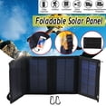 thumbnail image 1 of Amerteer 20W Outdoor Travel Mobile Solar Power Supply 5V Wild Solar Foldable Charging Panel Portable Waterproof Polysilicon Cell Charging Board With USB Interface For Phone/Flashlight/Ipad/Fan-Black, 1 of 1