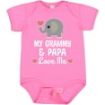 thumbnail image 3 of Inktastic Grammy and Papa Love Me Grandchild Boys or Girls Baby Bodysuit, 3 of 5