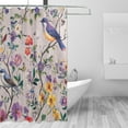 thumbnail image 2 of Yayeee Shower Curtain with Hooks 72"x72" Waterproof Fabric Bathroom Hanging Decor, Purple Floral Pattern, 2 of 5