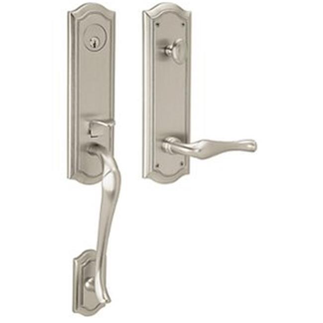 Baldwin M522003RENT Bethpage 0.75 in. Escutcheon Right Hand Single Cylinder  Entry Mortise Trim Lifetime Brass