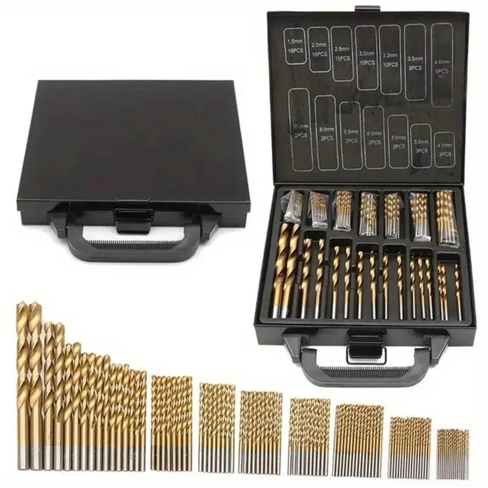99Pcs Drill Bit Set High-Speed Steel Drill Bits For Steel Plate Wood Plastic Metal Copper Alloy Woodworking Hole Opener ,Safety and Durable