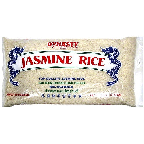 Dynasty Jasmine Long Grain Rice, 5 lb (Pack of 6)