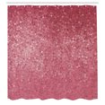 thumbnail image 3 of Ambesonne Geometric Shower Curtain, Dot Tiles Shape Print, 69"Wx70"L, Dark Pink, 3 of 3