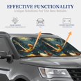 thumbnail image 4 of Balery Whimsical Starry Night Scene Parasol para parabrisas de coche de 2 piezas | Parasol plegable para parabrisas delantero de coche para la mayoría de sedanes-Large, 4 of 6