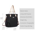 thumbnail image 2 of Bolso de hombro único Insular 10084 Bolsa de pañales multifuncional Mochila impermeable de nailon para bebé con 9 bolsillos independientes Diseño de compartimento interno Ligero y portátil, 2 of 8