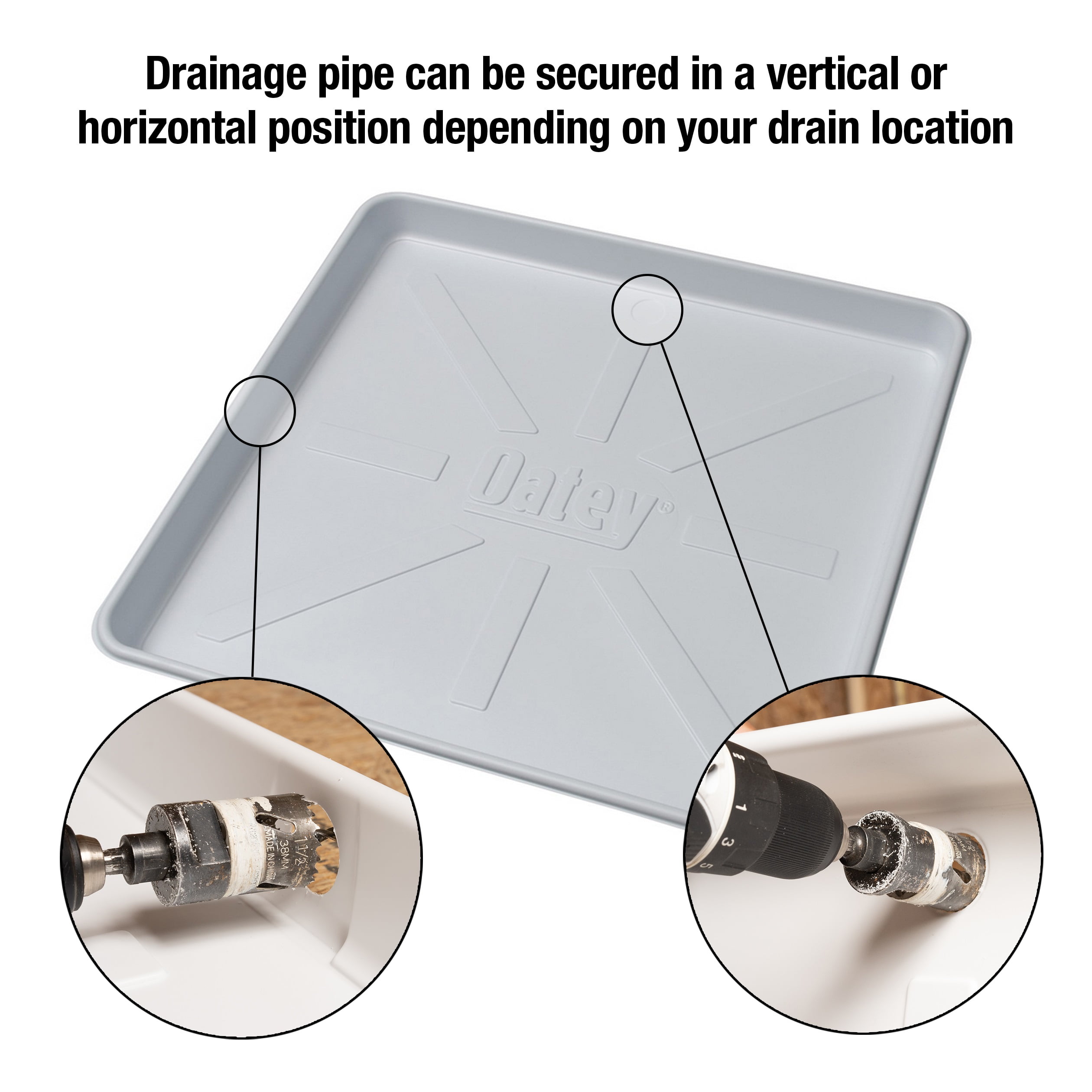 Oatey 28 in. x 30 in. Washing Machine Pan