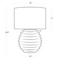thumbnail image 2 of Regina Andrew 13-1370 Nabu 25" Tall Buffet Table Lamp - White, 2 of 4