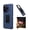 Blue, variant on For AT&T Motivate Pro 2 5G / Cricket Icon Pro (2026) Case, Black Shockproof 360-Degree Rotating Belt Clip Kickstand Case Cover