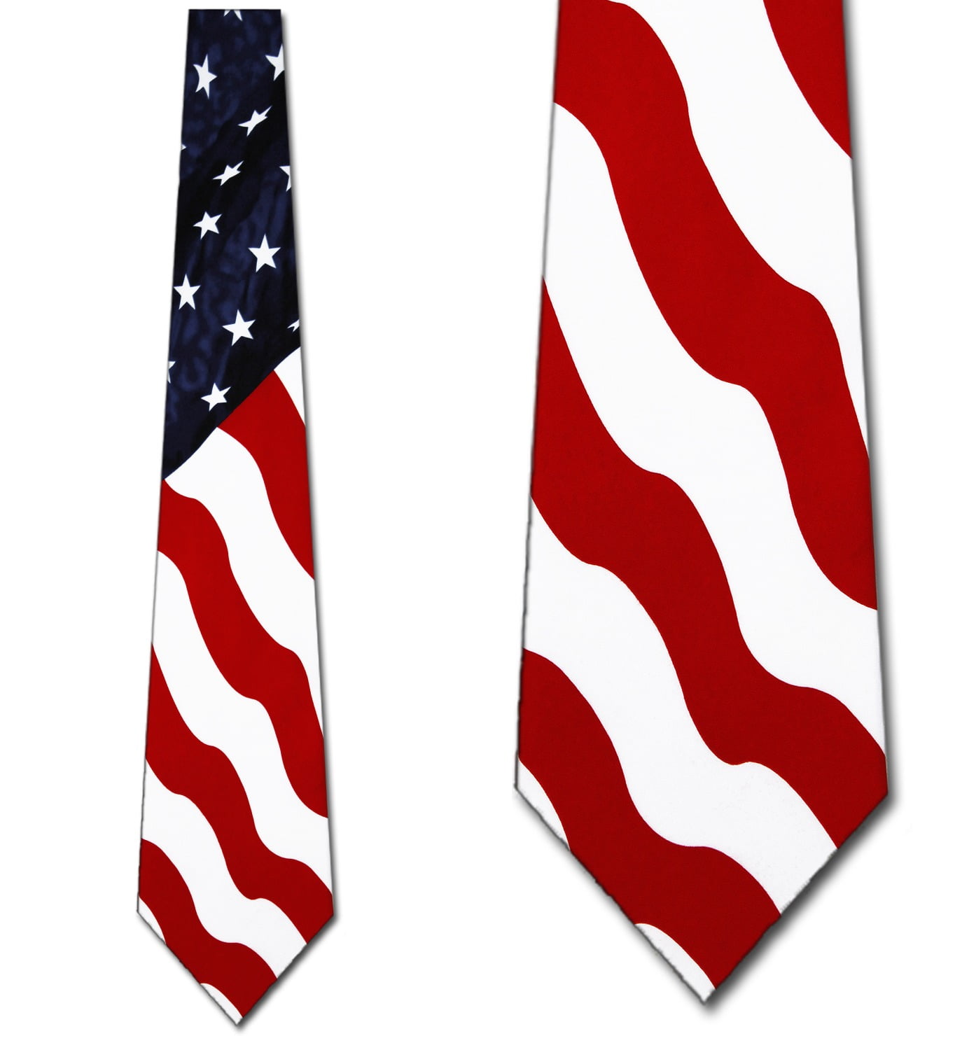 US Flag Giant Vertical Necktie Mens Tie by Tieguy