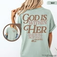 thumbnail image 4 of "God Is Within Her, She Will Not Fall" Psalm 46:5 T-Shirt – Christian Faith Graphic Tee with Inspirational Bible Verse in Comfort Colors Style, 4 of 6