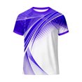 thumbnail image 3 of KHONTS Printed Short Sleeve T Shirts for Men Tennis Crew Neck Tee Summer Fashion Plus Size Tops Dark Purple XXXXL, 3 of 3