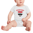 thumbnail image 2 of Everyone Loves a Nice Iraqi Boy Cute Baby Romper Bodysuit For Boy Girl (White, 6-12 Months), 2 of 5