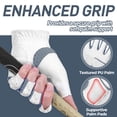 thumbnail image 4 of HANDLANDY Womens Golf Glove Fingerless Left Hand 1 Pack, Breathable Ladies Summer Golf Glove with Non-Slip Grip for Women Golfers, 4 of 7