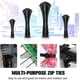 thumbnail image 4 of Self-Locking Nylon Cable Ties 4/6/8/12 Inch 400 Pack - Heavy Duty Black Zip Ties for Organizing Wires, Lights, and Accessories, 4 of 5