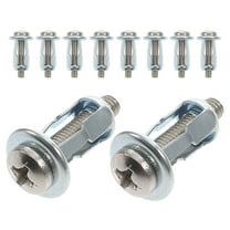 CATIEBYE 15Pcs Silver Hollow Door Anchors Screws Carbon Steel Zinc Plated for Drywall Projects