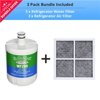 Aqua Fresh WF290 Replacement Water Filter Compatible with LG LT500P, ADQ72910901, WSL-1 with LT120F Air Filter (3 Pack)
