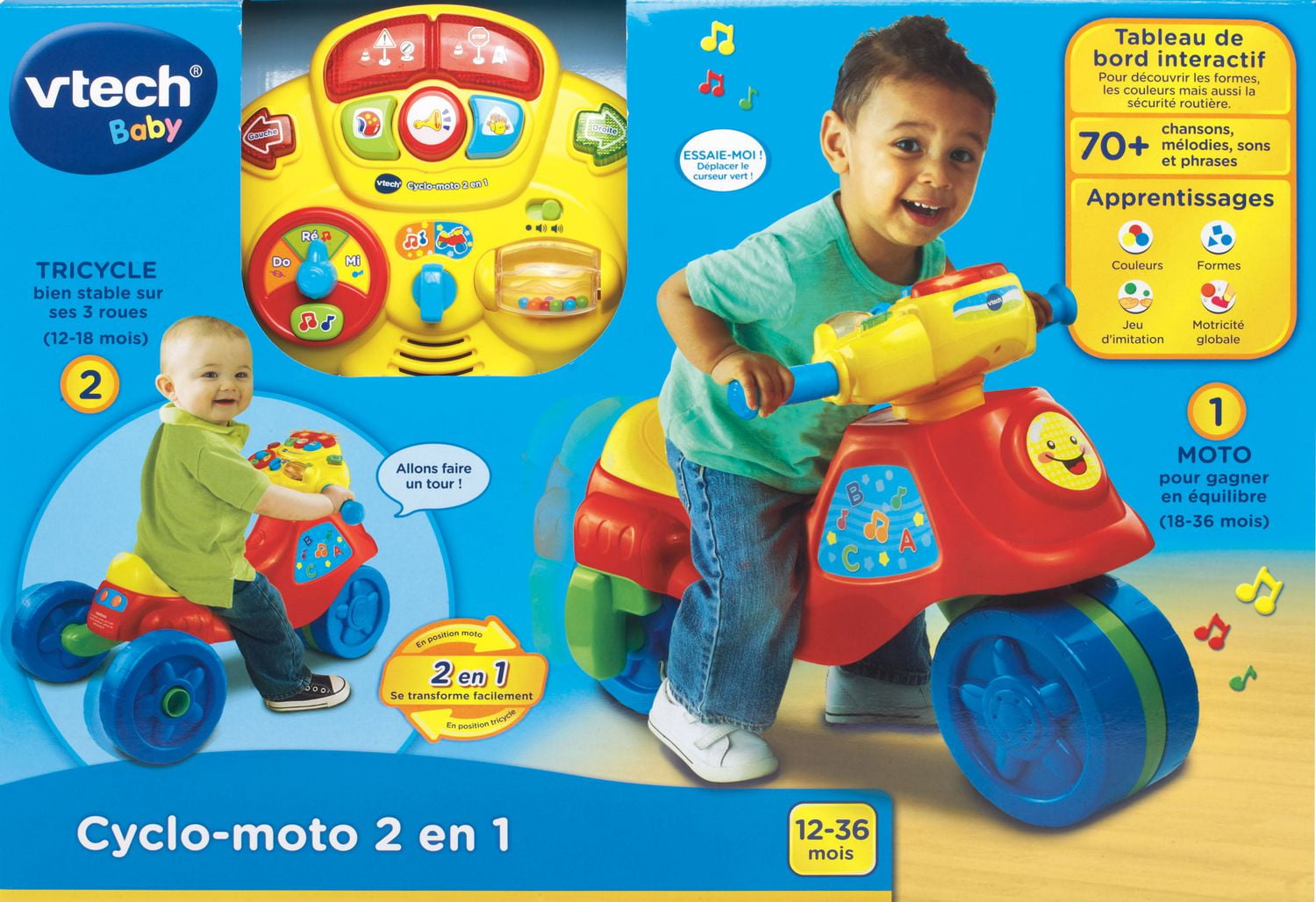 VTech Cyclo-moto 2-en-1 - Version française