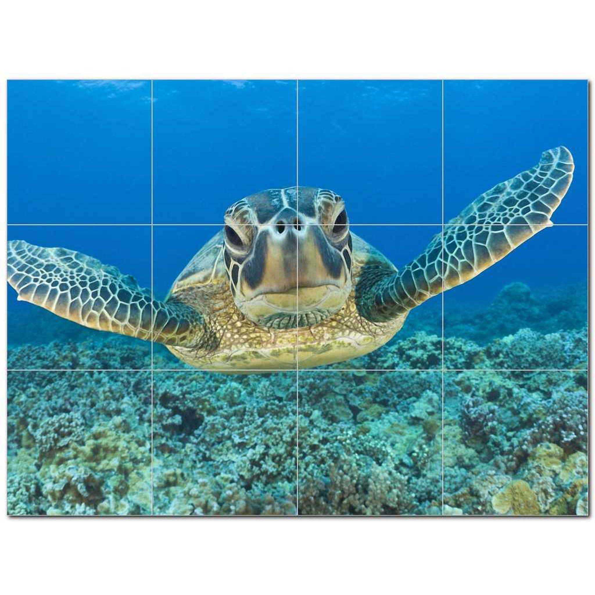 Turtle Ceramic Tile Mural Kitchen Backsplash Bathroom Shower 402934L43