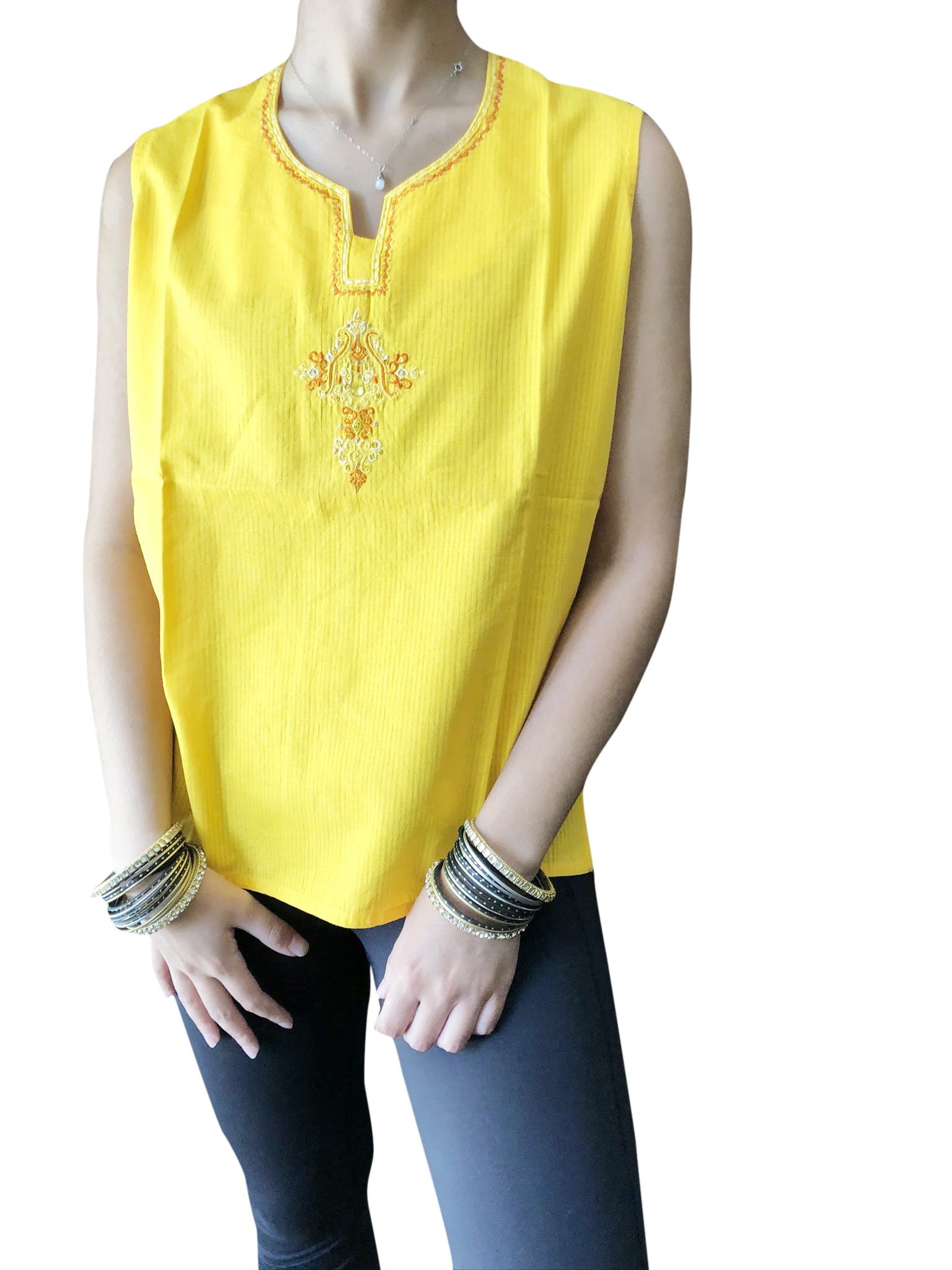 yellow stylish tops