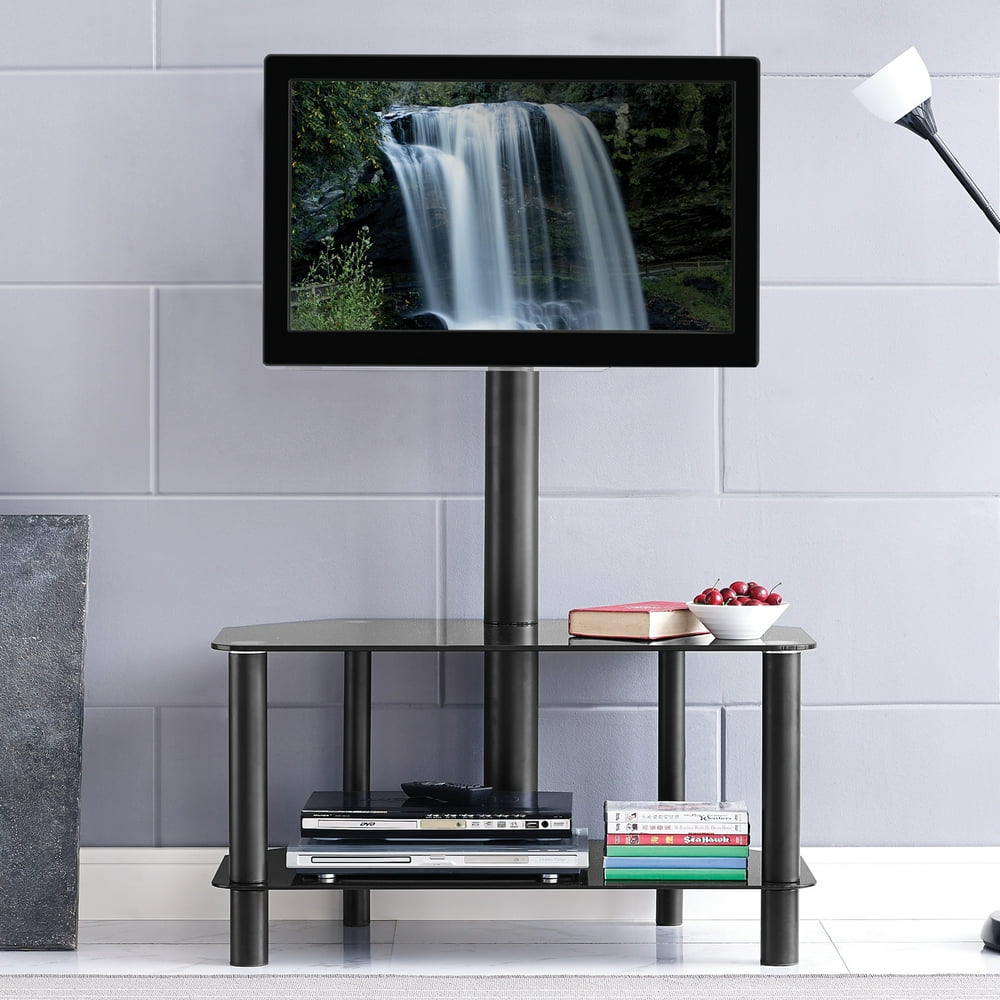 Home Source Sahara Angled Plasma TV Stand with Mount and 2 Glass
