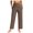 Khaki*, variant on RUTAYY Women's Pants High Waist Yoga Bottoms Solid Color Ankle Length Stretchy Sports Cropped Tights Relaxed Holiday Trousers
