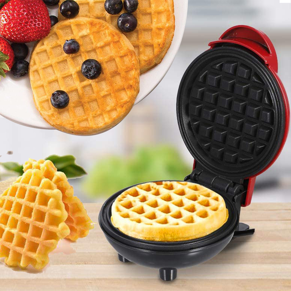 2 Pack Mini Waffle Maker Portable Electric Round Waffle Maker Grill