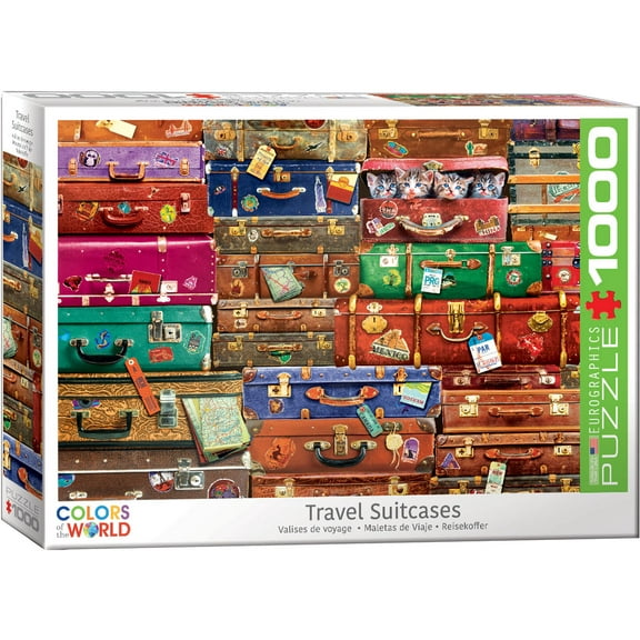 Travel Suitcases 1000-Piece Puzzle