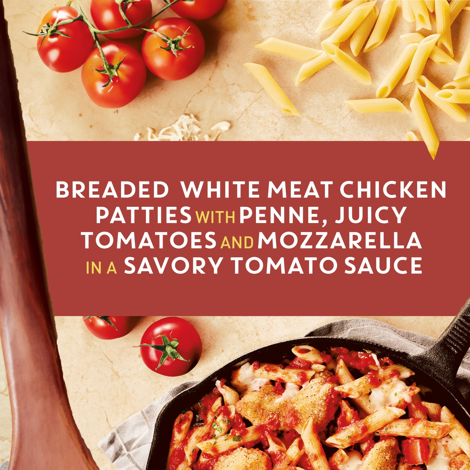 Bertolli Chicken Parmigiana & Penne, Family Size, Frozen Meal, 36 oz.